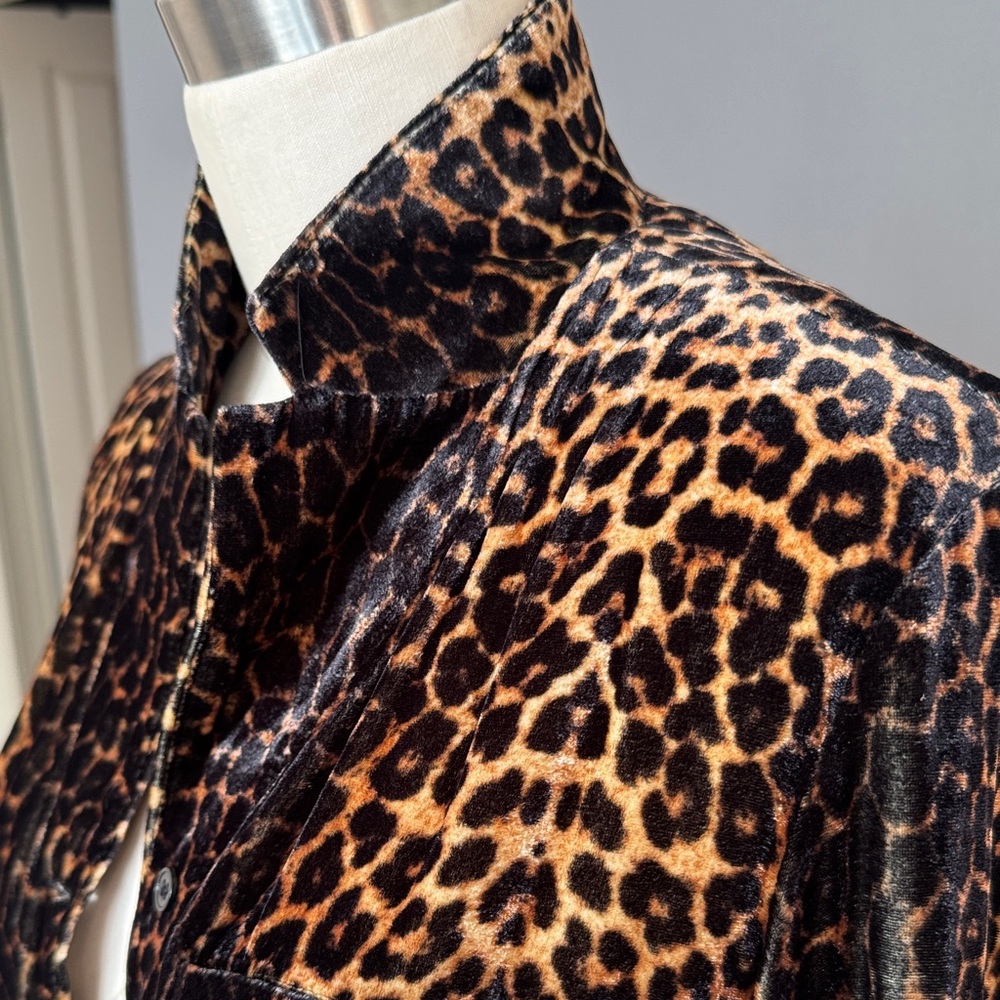 KOOPLES VELVET LEOPARD Women's Shirt/Jacket NWT - Picture 4 of 9